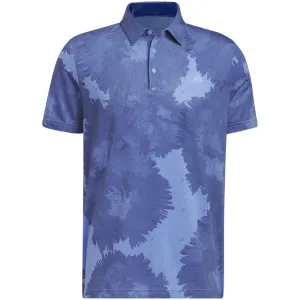 adidas Flower Mesh Polo Shirt - Blue Fusion/Collegiate Navy