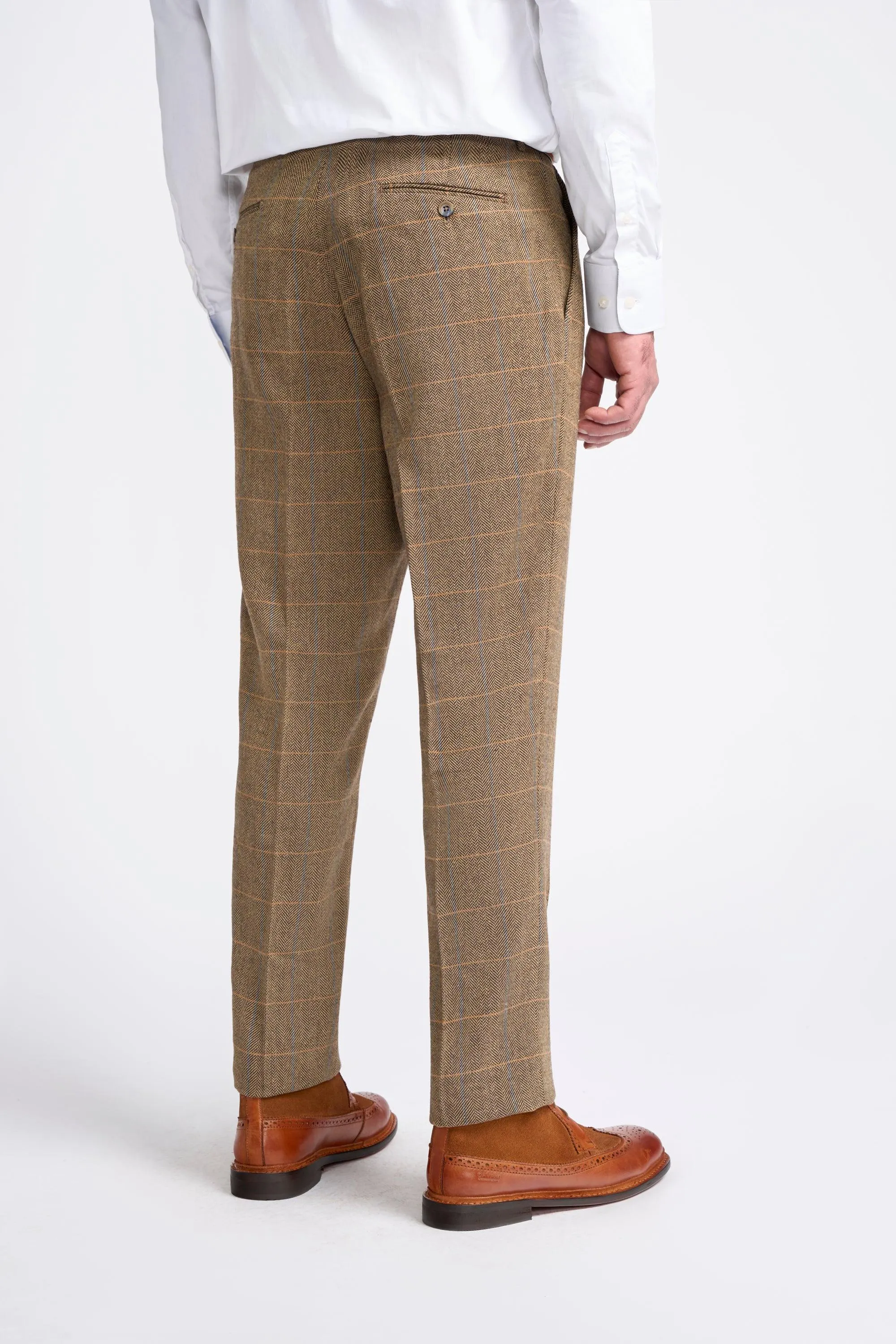 Albert Brown Long Tweed Three Piece Suit