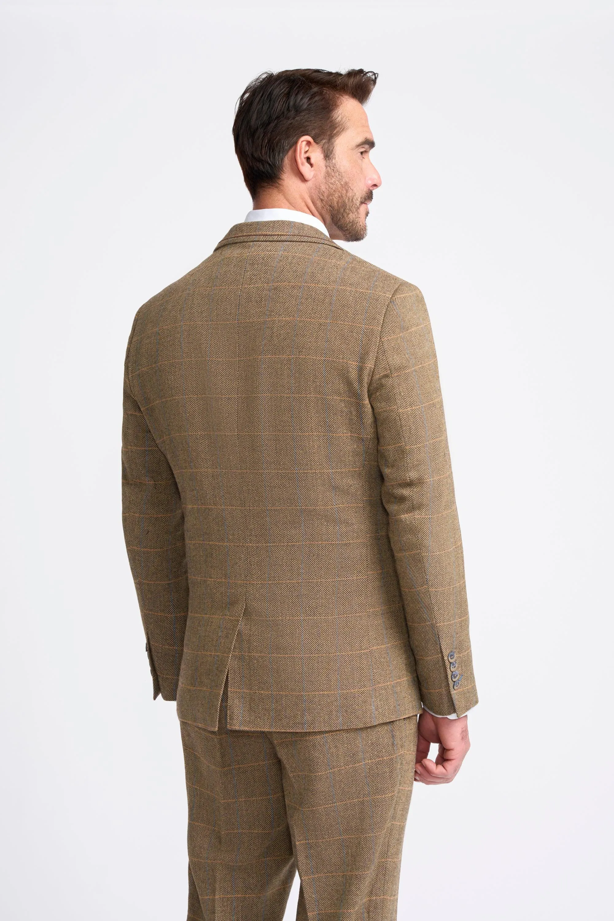 Albert Brown Long Tweed Three Piece Suit