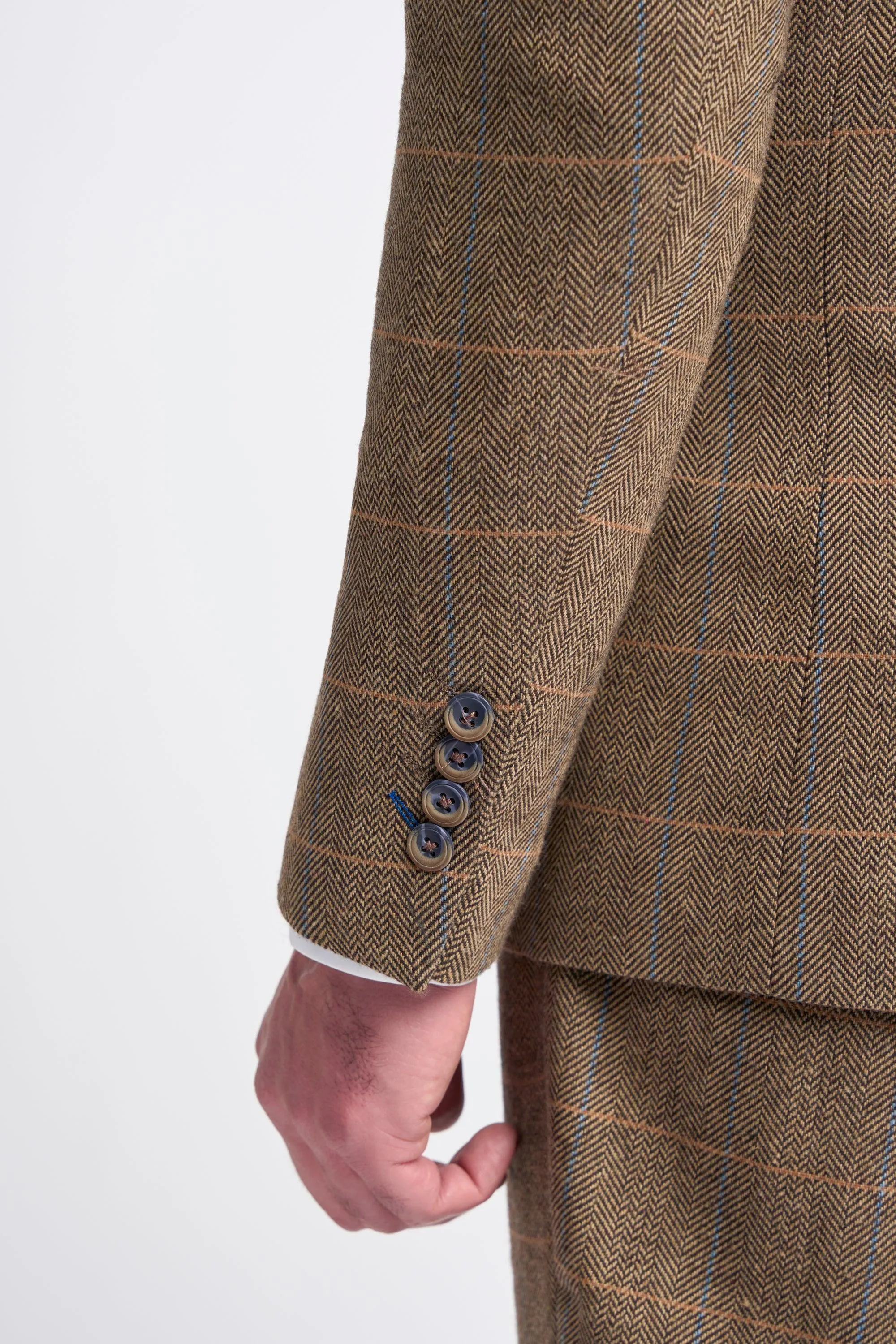 Albert Brown Long Tweed Three Piece Suit