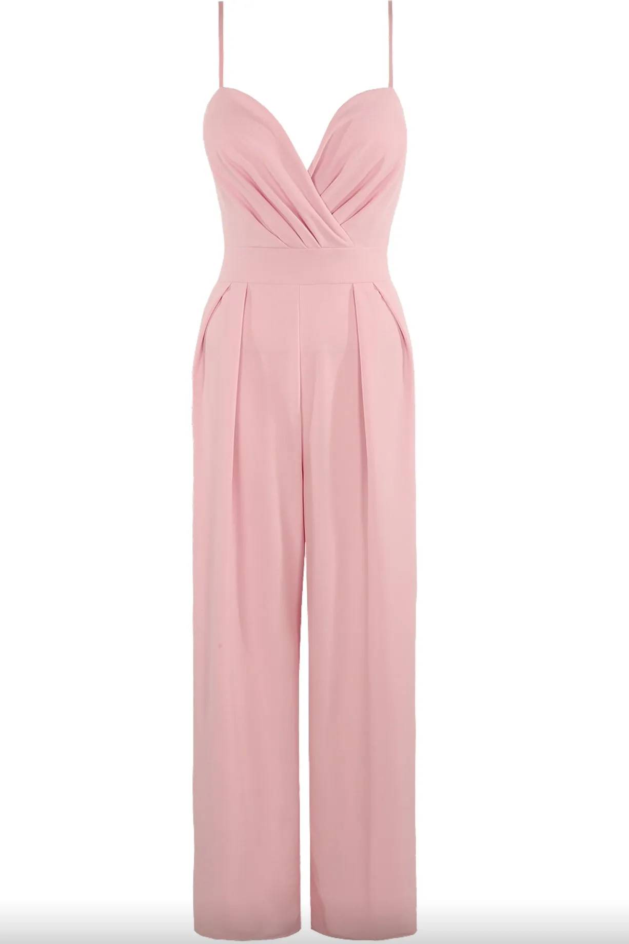 Apricot - Pink Tailored Sweetheart Jumpsuit