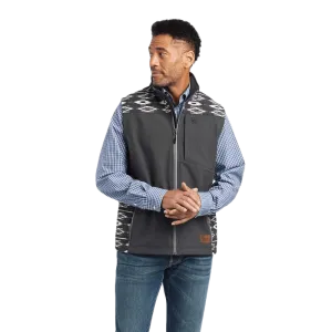 Ariat Men's Vernon 2.0 Chimayo Charcoal Softshell Vest