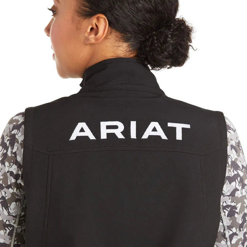 ARIAT WOMEN'S NEW TEAM SOFTSHELL VEST BLACK