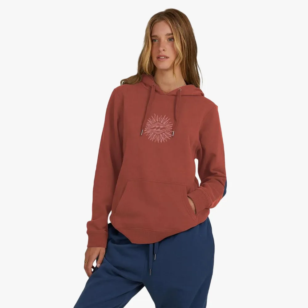 Billabong Womens Diamond Life Hoodie Marsala