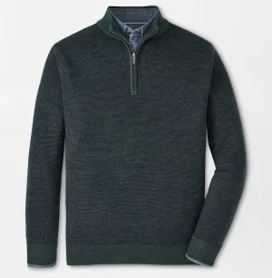 Breaker Birdseye Quarter-Zip in Balsam by Peter Millar