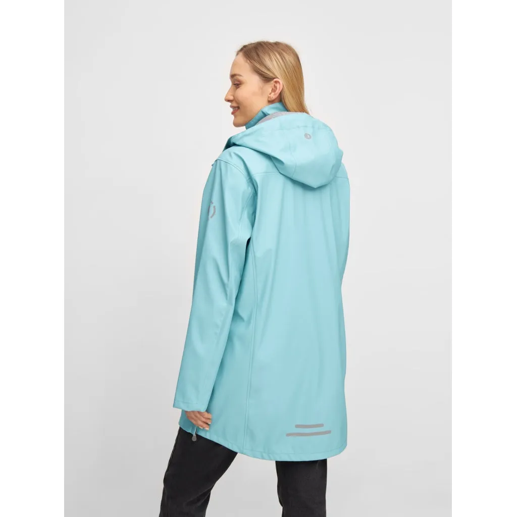 Brooke Solid Raincoat - Aqua Blue