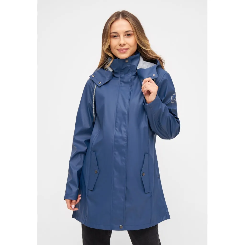 Brooke Solid Raincoat - Blue