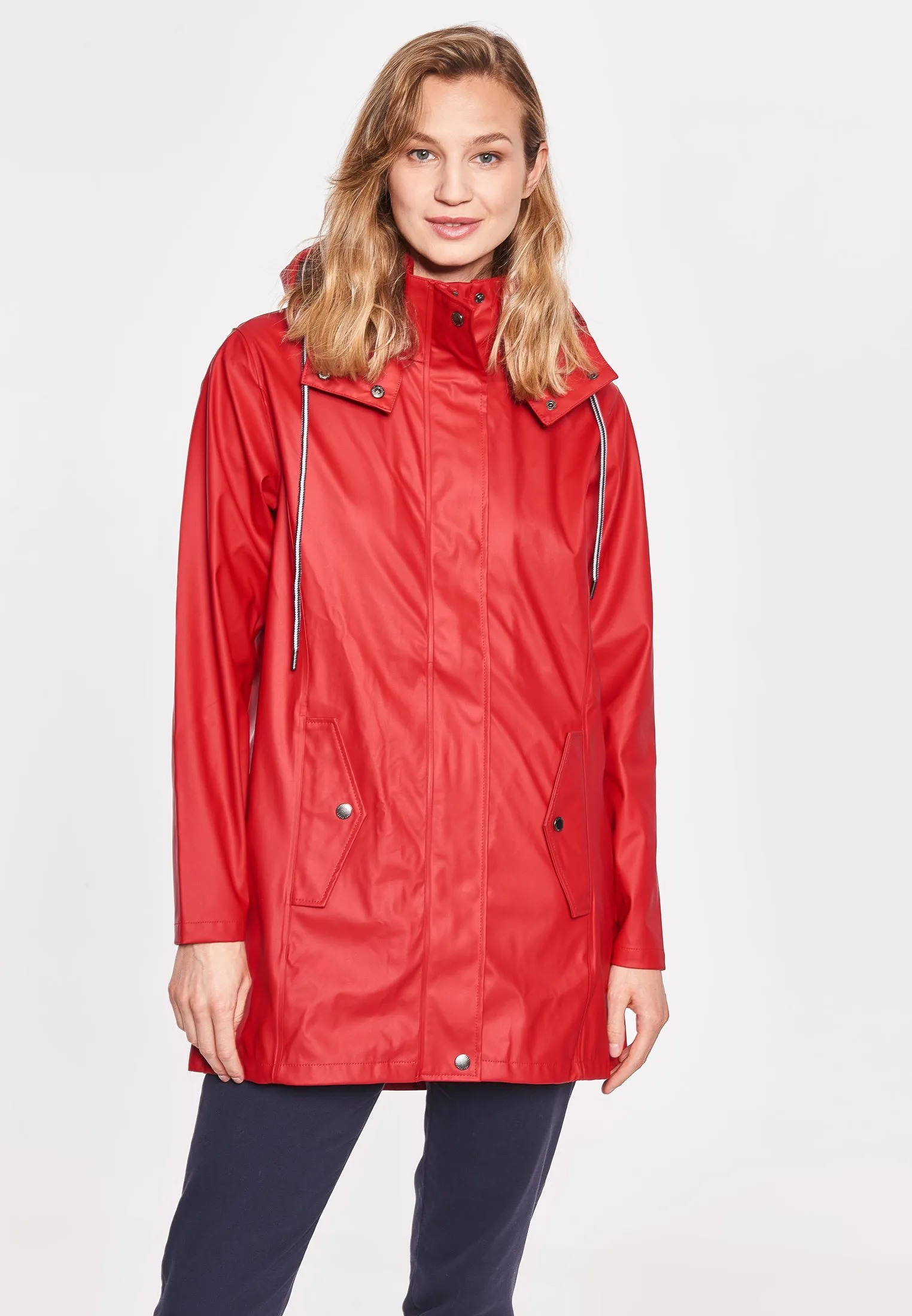 Brooke Solid Raincoat - SR Red