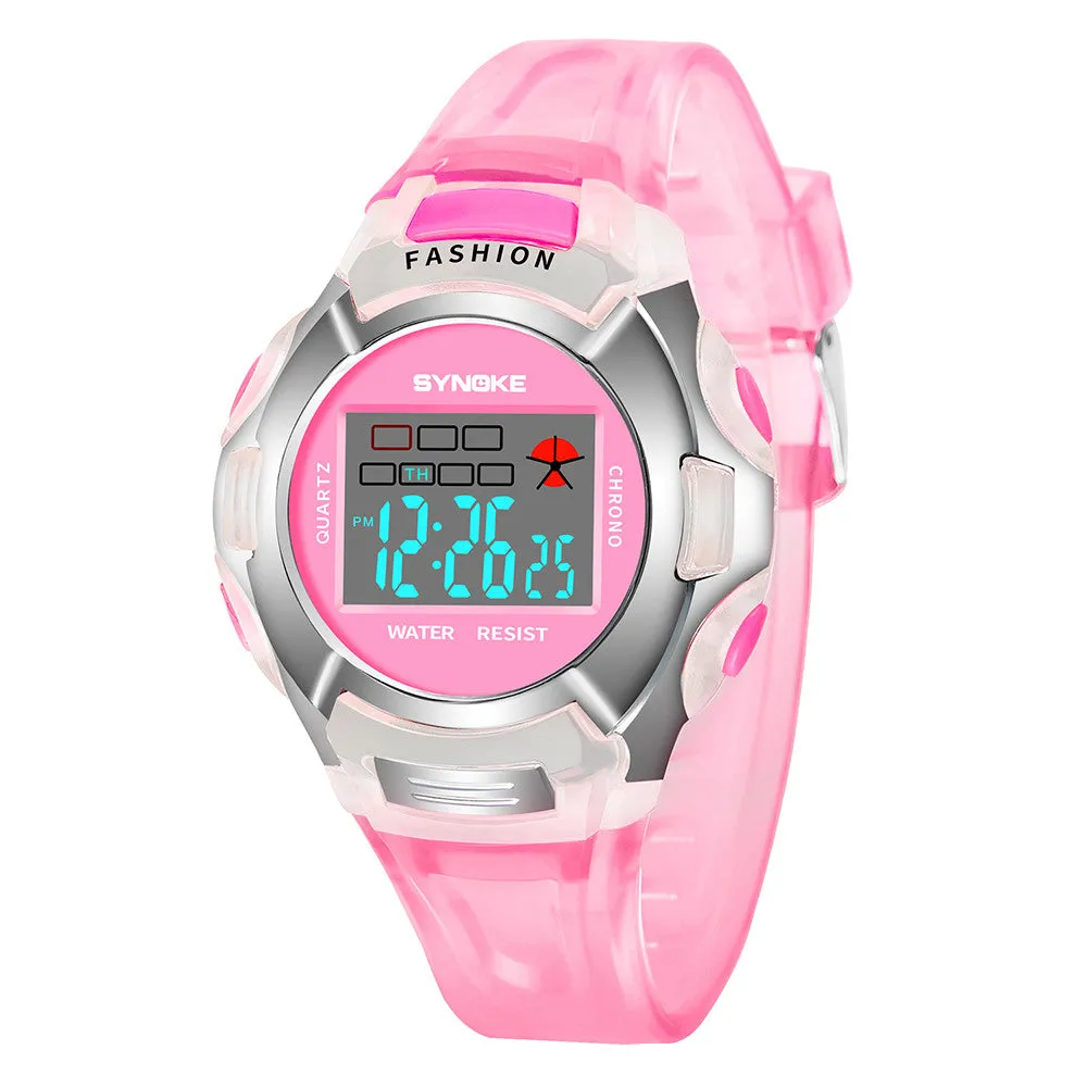 Children Watches For Boys Girls Fashion Student Waterproof Sports Watch LED Digital Date Wristwatch Kids Clock