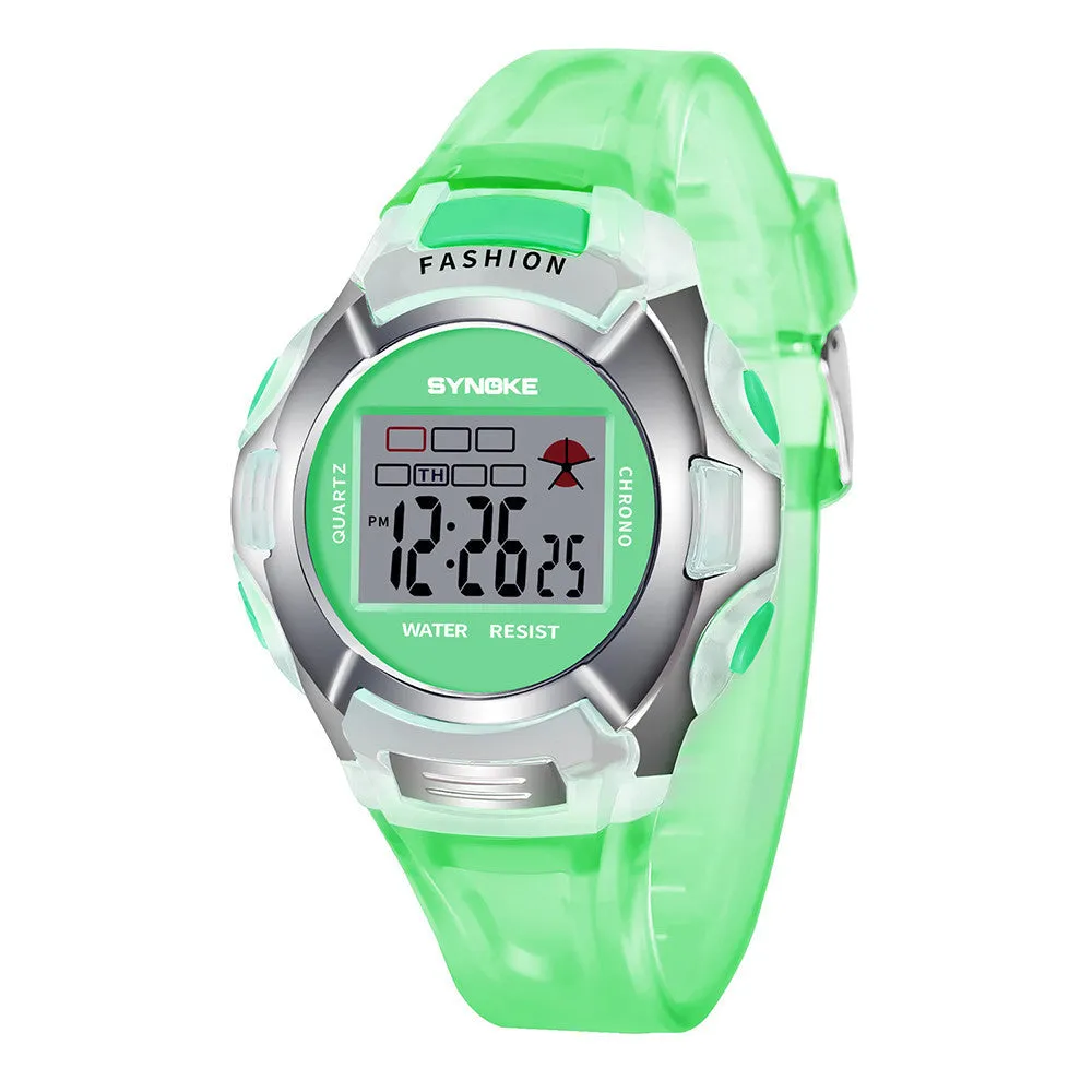 Children Watches For Boys Girls Fashion Student Waterproof Sports Watch LED Digital Date Wristwatch Kids Clock