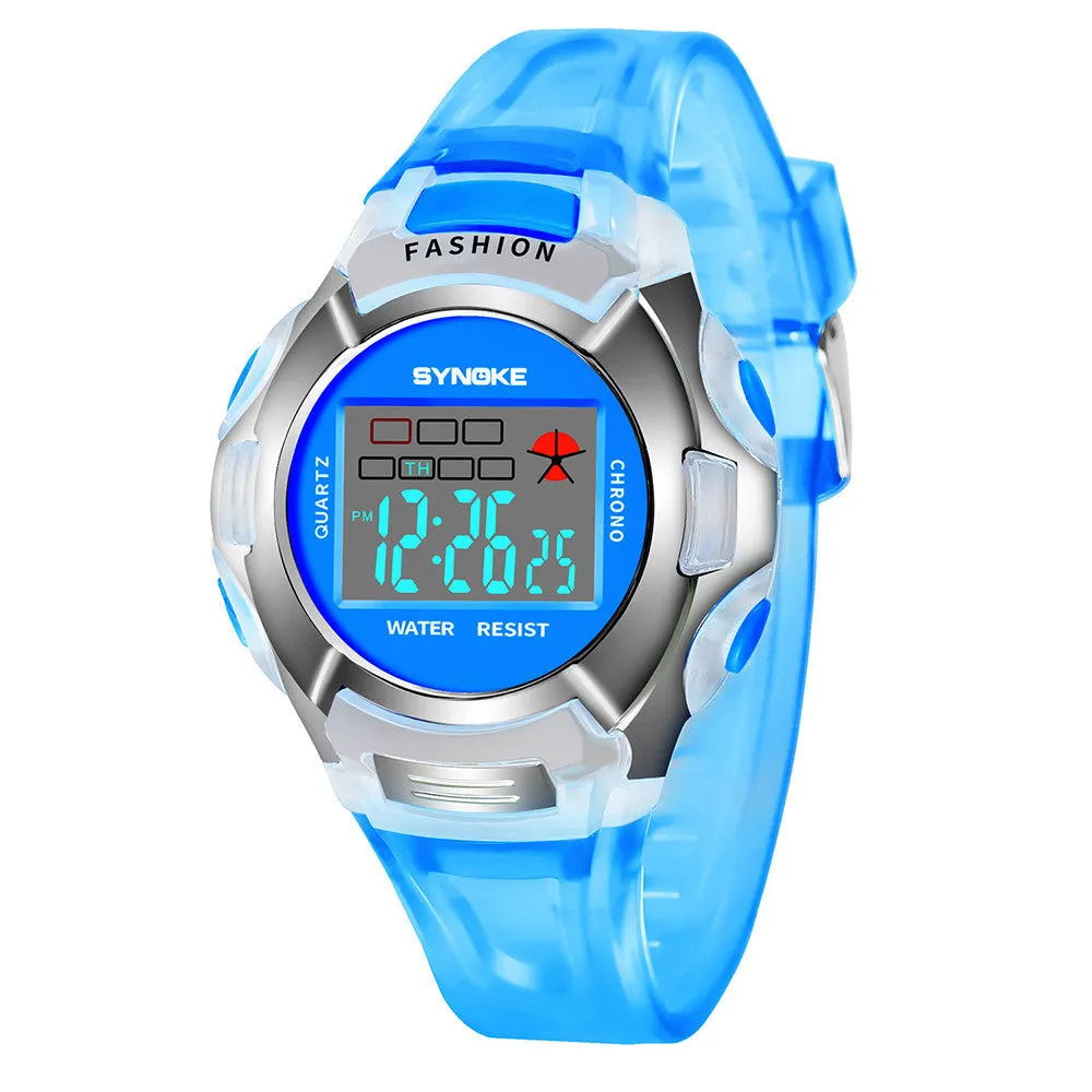 Children Watches For Boys Girls Fashion Student Waterproof Sports Watch LED Digital Date Wristwatch Kids Clock