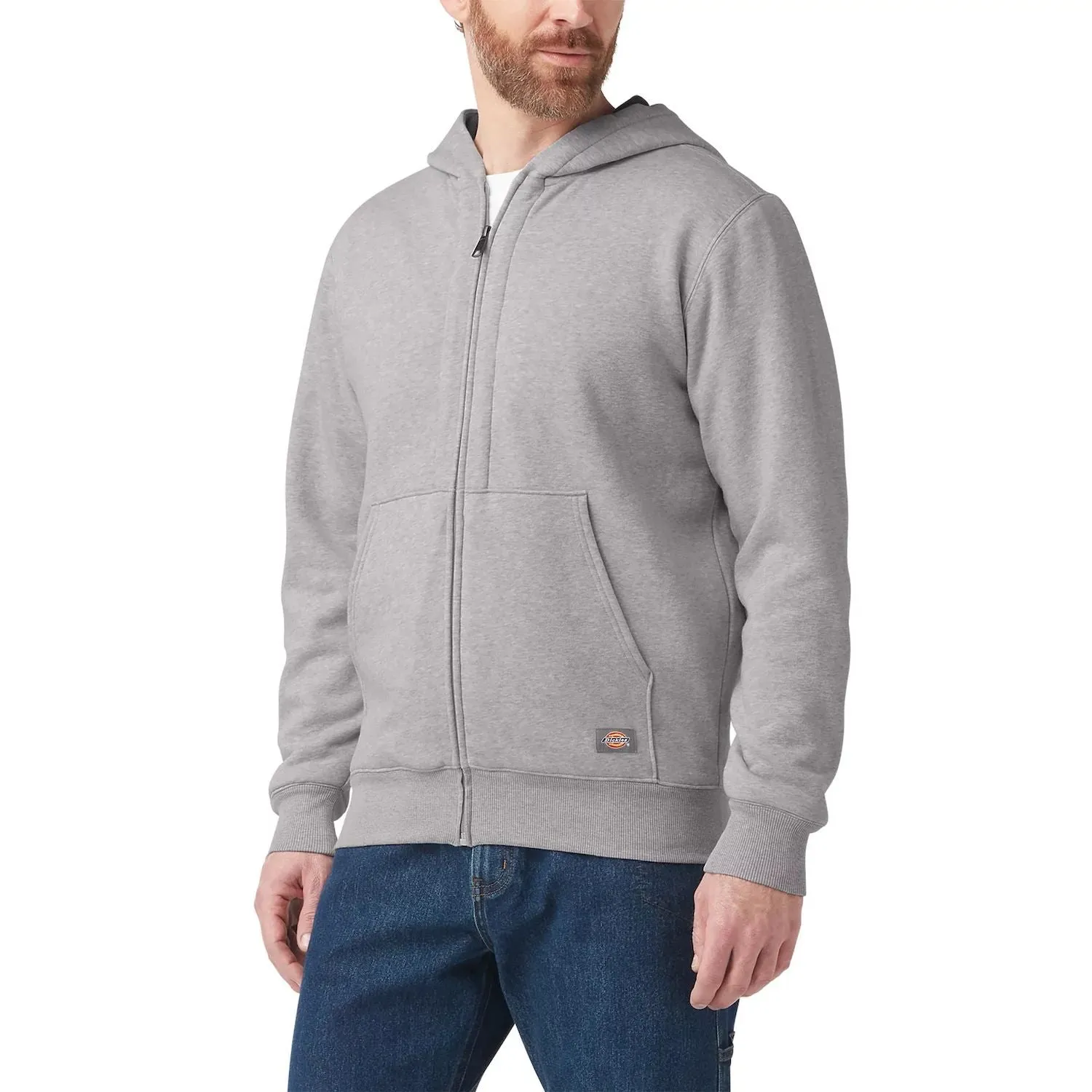 Dickies Men's Thermal Lined Full-Zip Fleece Sweatshirt