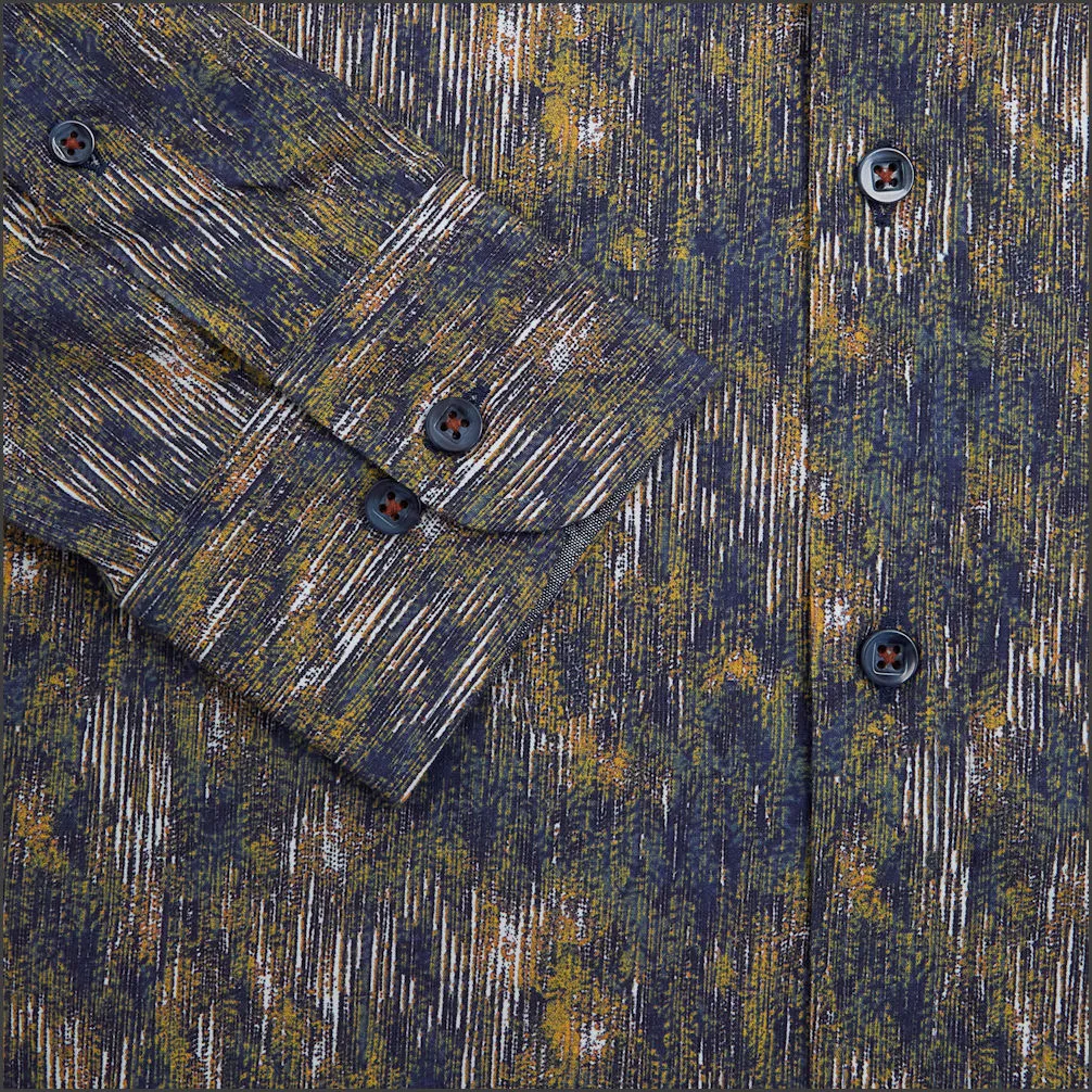 Drifter Geneva  Brown Multi Pattern Shirt^