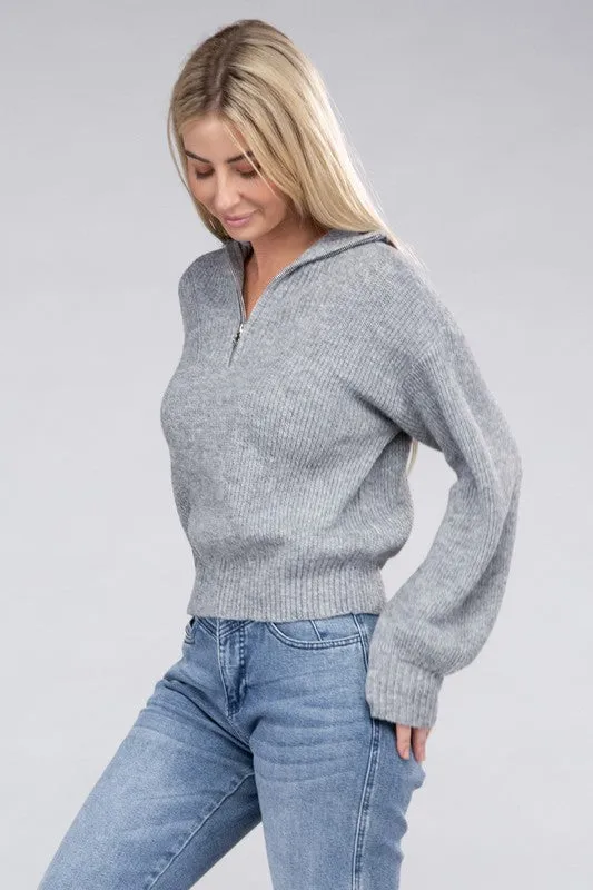 Easy-Wear Half-Zip Pullover