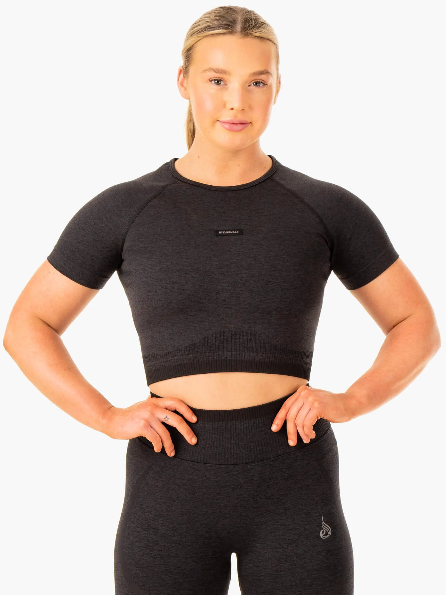 Excel Seamless T-Shirt - Black Marl