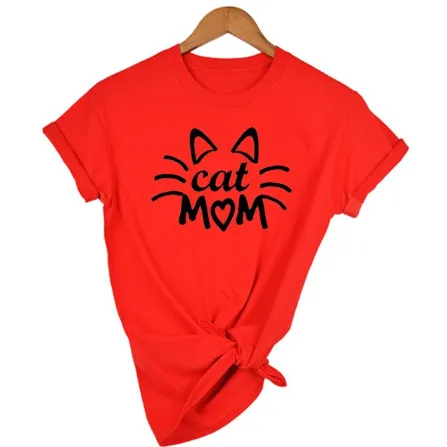 FREE   Shipping MomLife Stay at Home Cat Mom Women Shirts