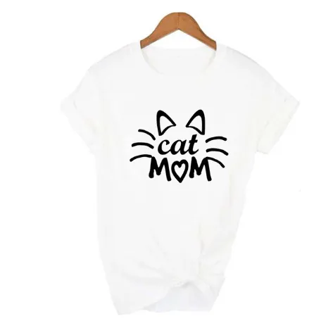 FREE   Shipping MomLife Stay at Home Cat Mom Women Shirts