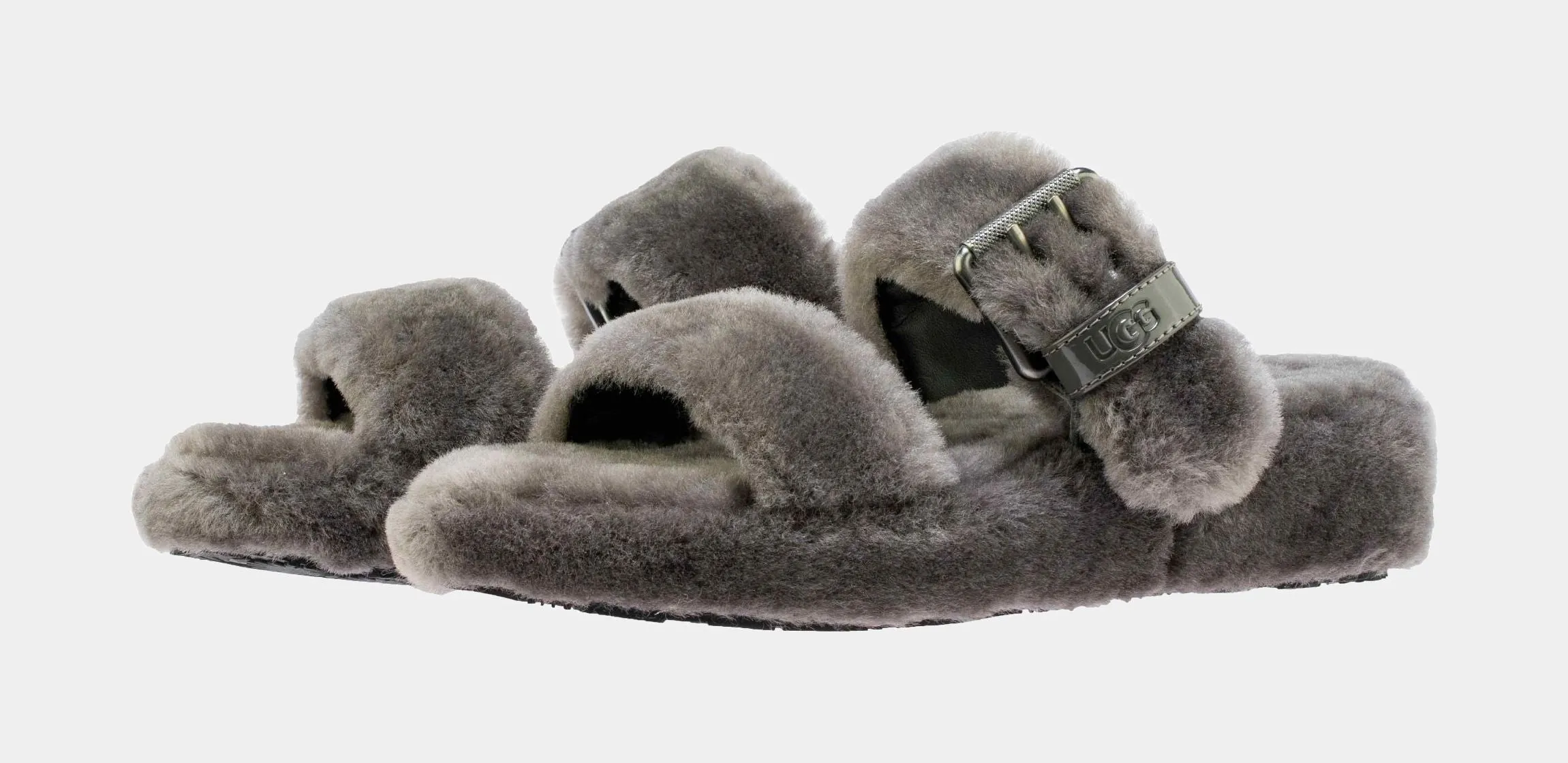 Fuzz Yeah Womens Sandals (Grey)