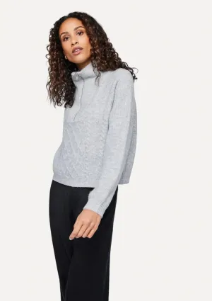 Georgie Pullover Sweater - Heather Grey