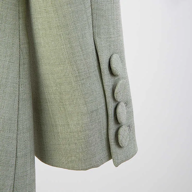 Green Backless Diamond Blazer