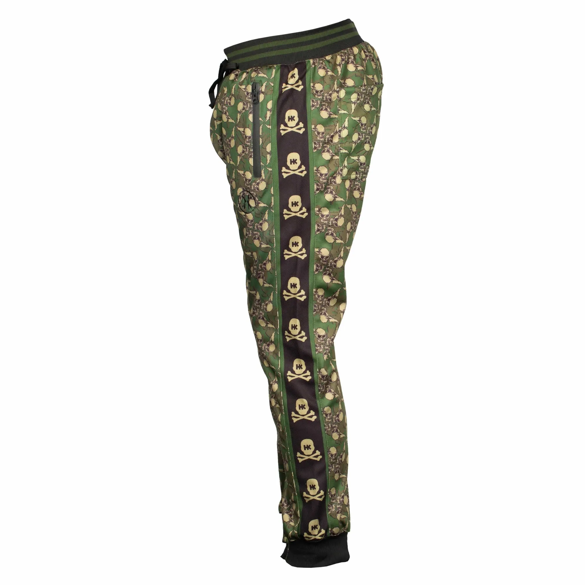 HK Army Track Jogger Pants Hostilewear Skulls Forest