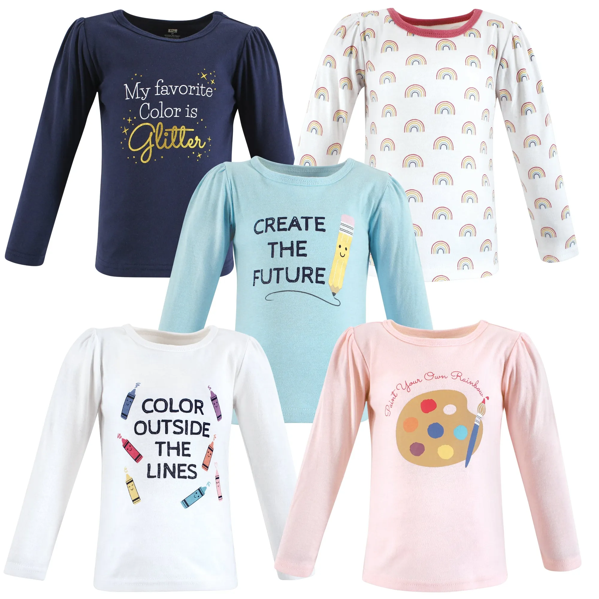 Hudson Baby Long Sleeve T-Shirts, Creativity