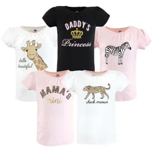 Hudson Baby Short Sleeve T-Shirts, Leopard Mamas Mini