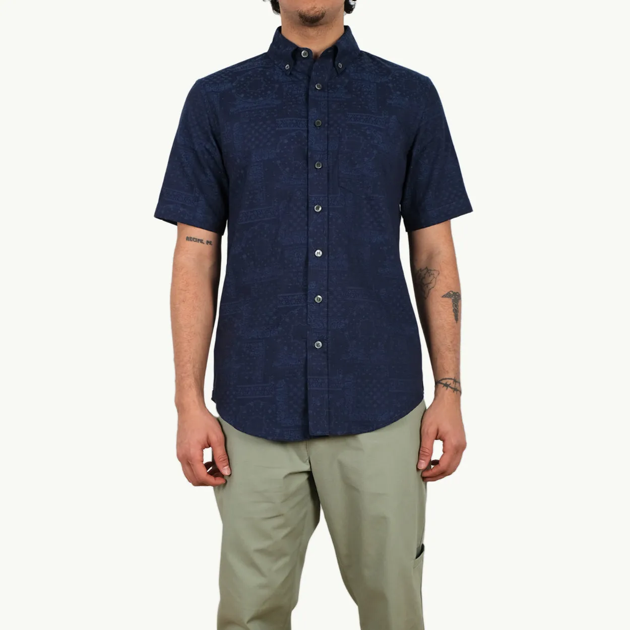 Indigo Paisley S/S Shirt