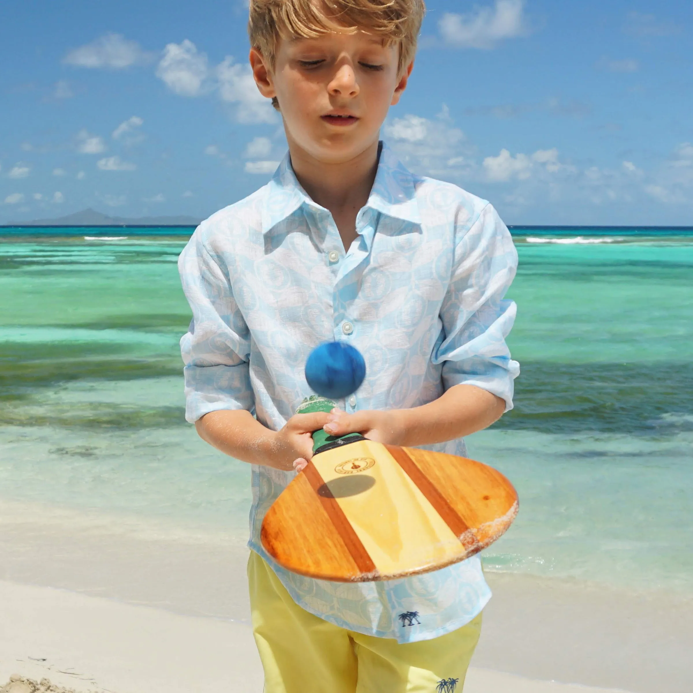 Kids' Linen Shirt GUAVA