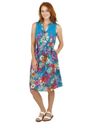 La Cera Sleeveless Short Floral Sundress