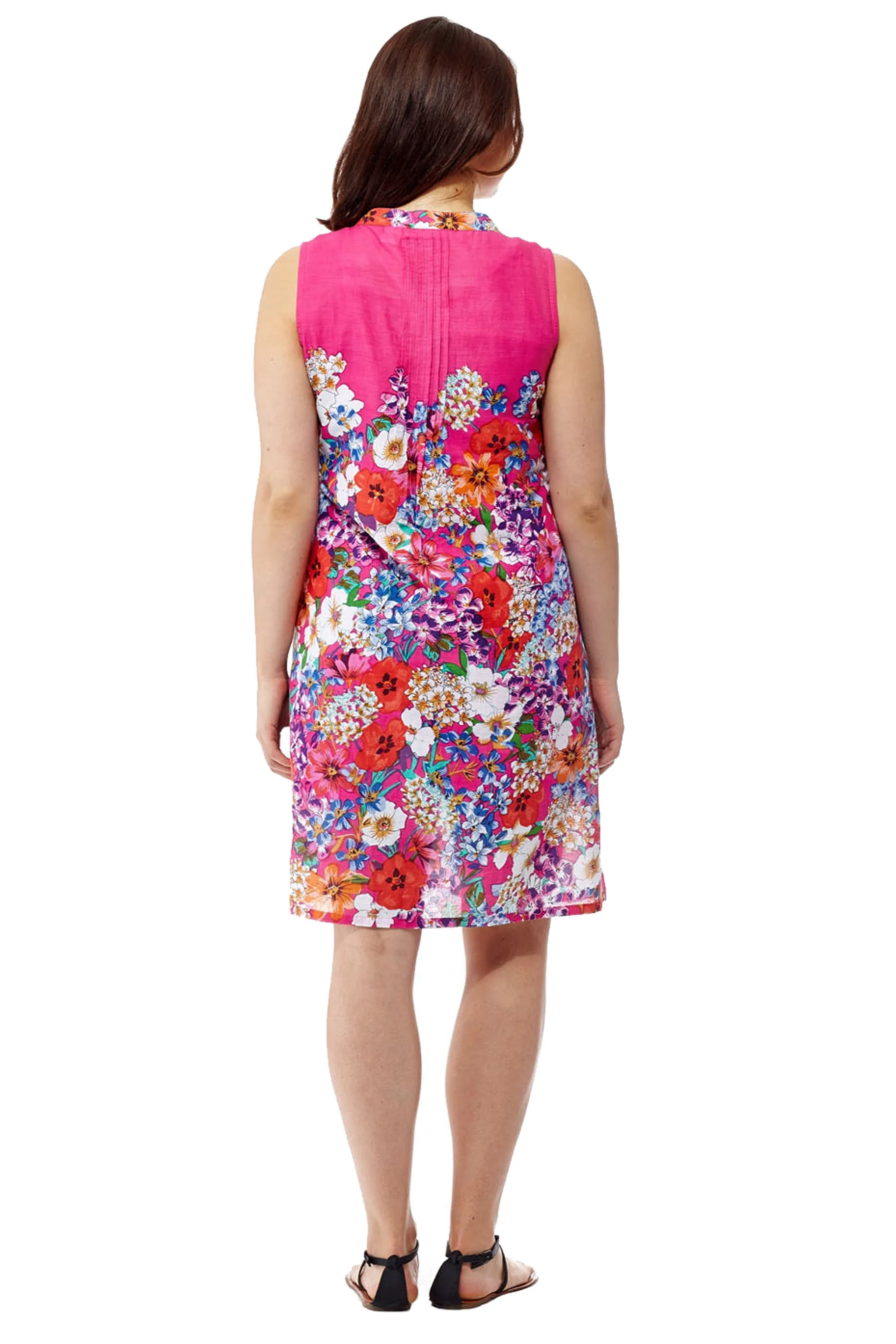 La Cera Sleeveless Short Floral Sundress