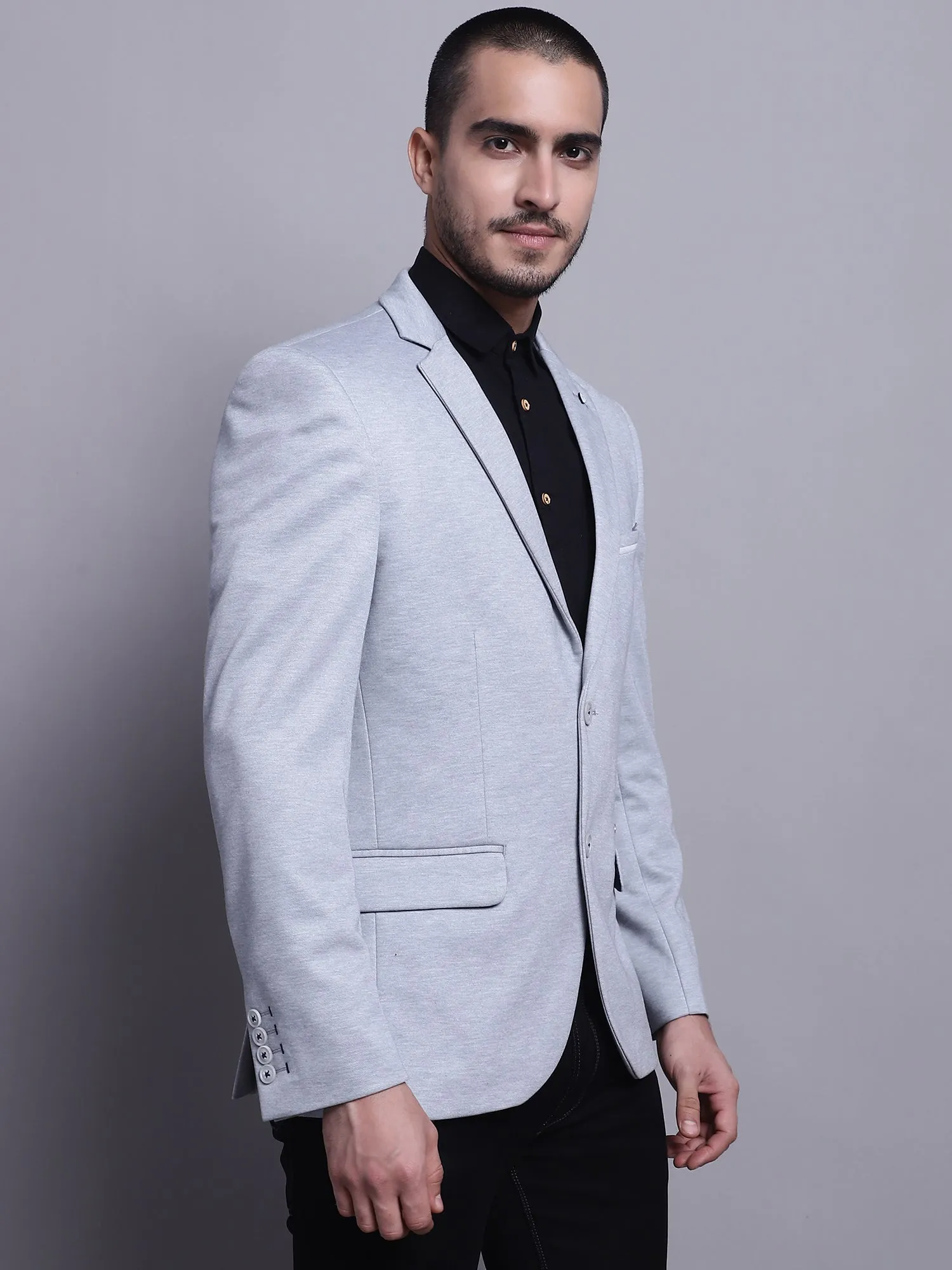 Men Casual Grey Blazer