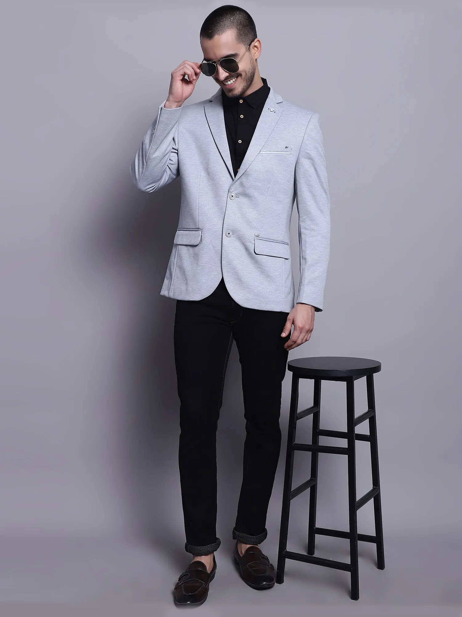 Men Casual Grey Blazer