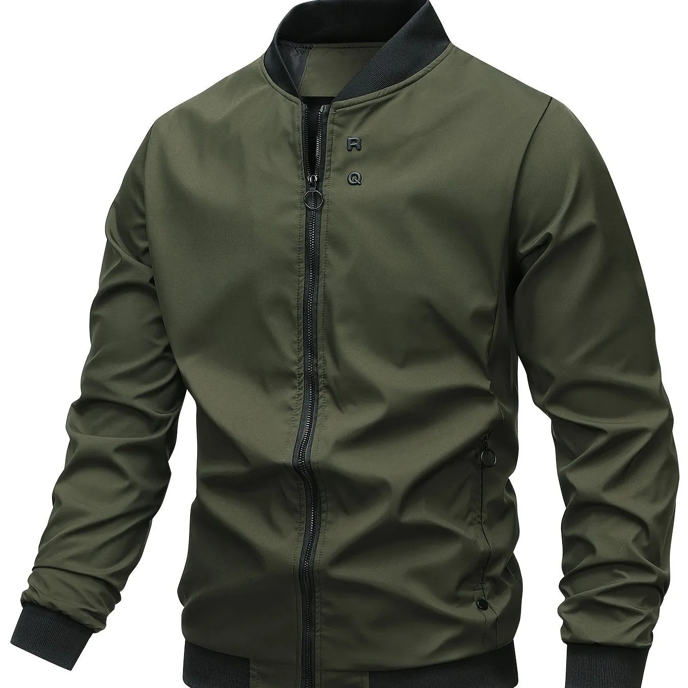 Men's Slim Fit Windproof Bomber Jacket