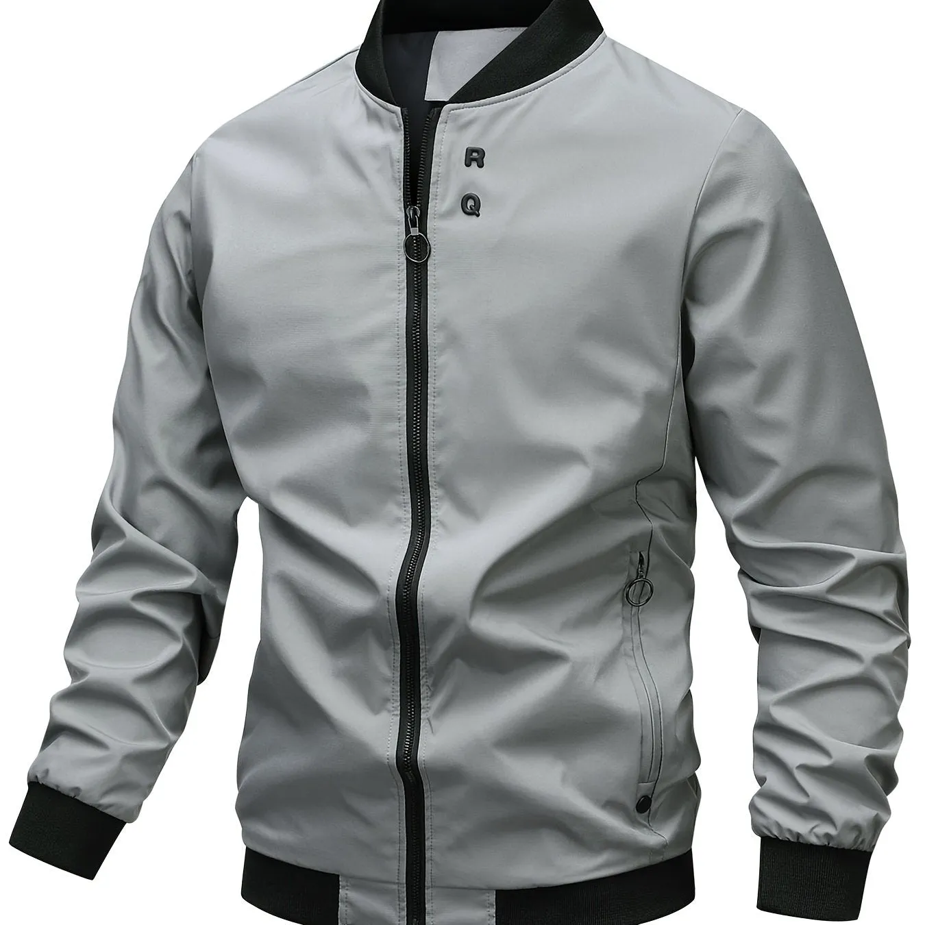 Men's Slim Fit Windproof Bomber Jacket