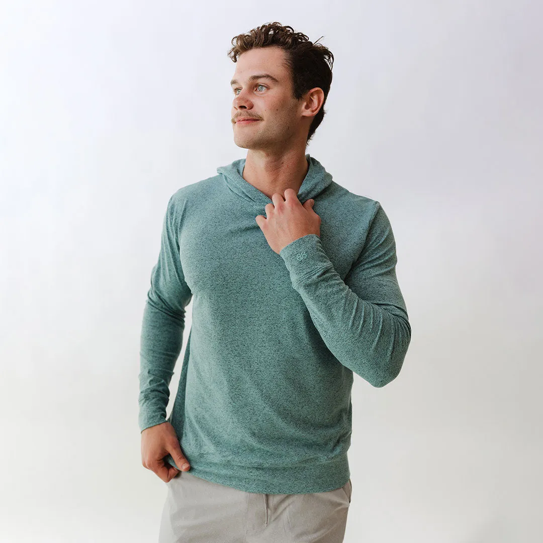 Men's Travel Hoodie, Aqua