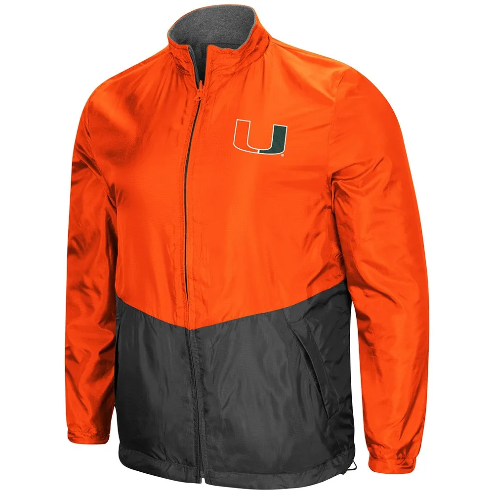 Miami Hurricanes "Halfback" Reversible Polar Fleece/Rain Jacket