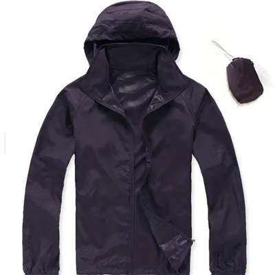 New Men's Quick Dry Skin Jackets Women Coats Ultra-Light Casual Windbreaker Waterproof Windproof Brand Clothing SEA211