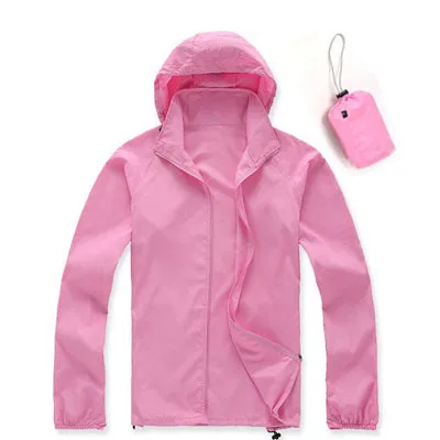 New Men's Quick Dry Skin Jackets Women Coats Ultra-Light Casual Windbreaker Waterproof Windproof Brand Clothing SEA211