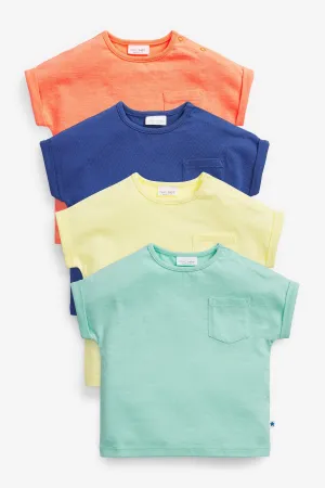 Next Pack of 4 Multi Baby Boys T-Shirts