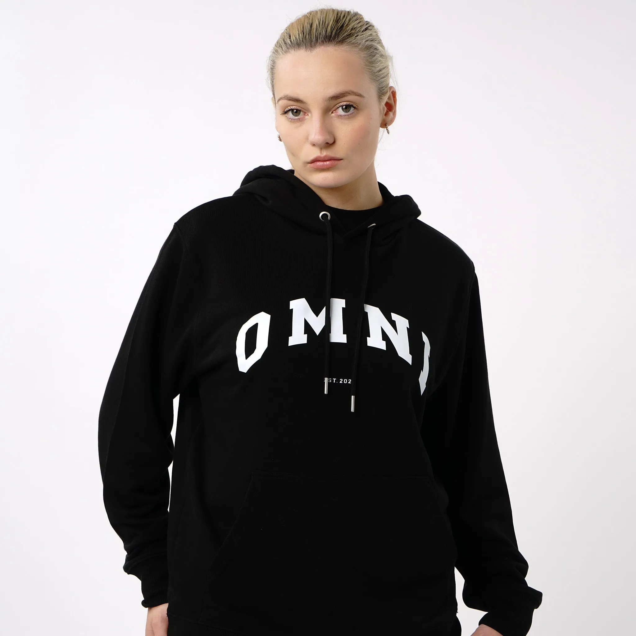 Omnitau Women's Prepster Organic Cotton Hoodie - Black