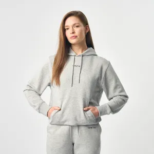 Omnitau Women's Presence Organic Cotton Medium Fit Hoodie - Heather Grey