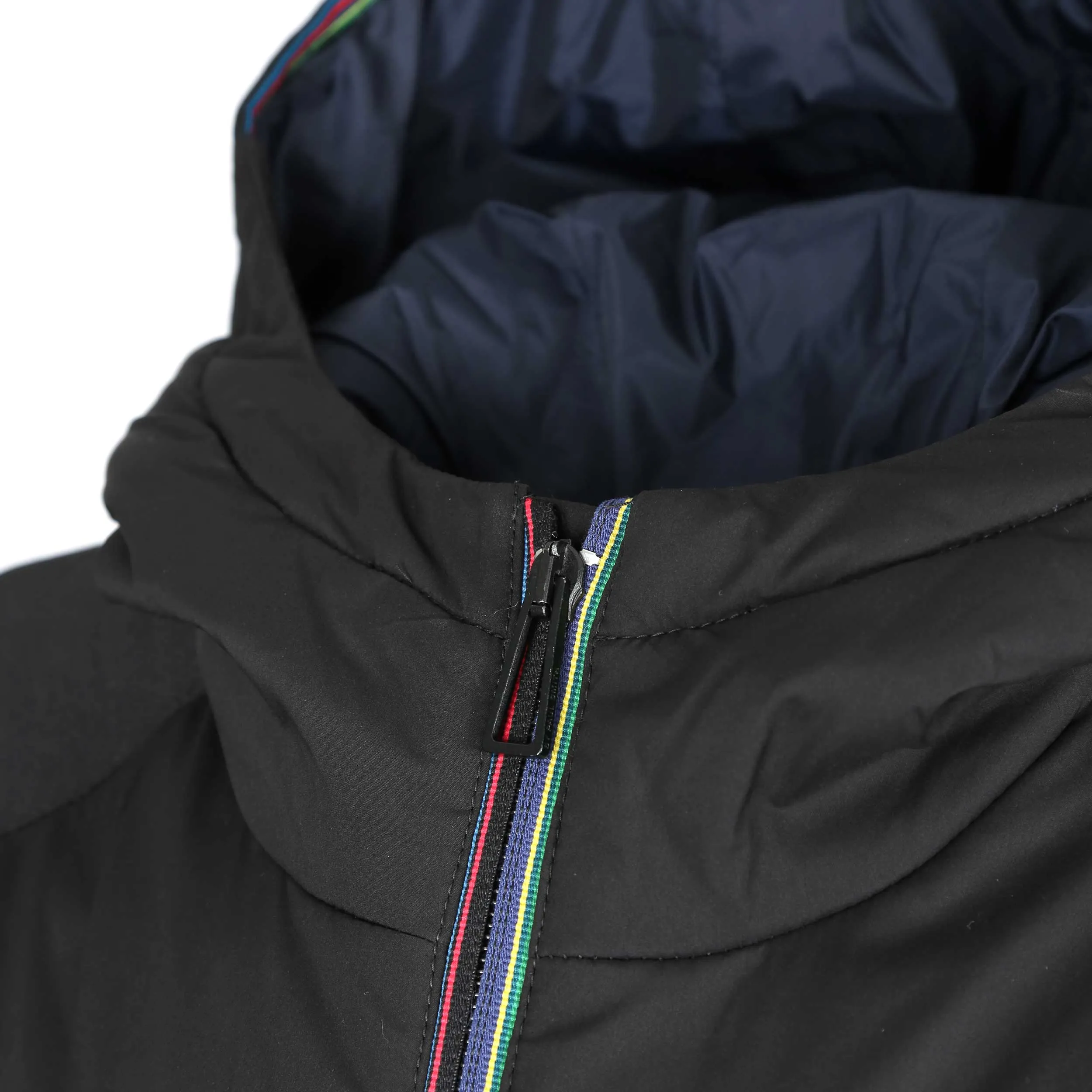 Paul Smith Hooded Mix Media Jacket in Black