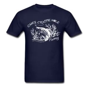 "Navy Blue" Short Sleeve Crappie Hole T-Shirt