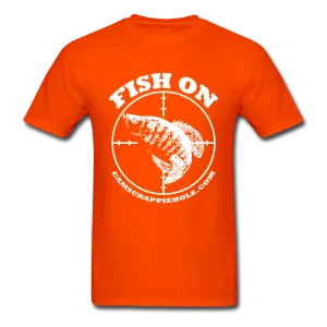 "Orange"Short Sleeve "Fish On" T-Shirt