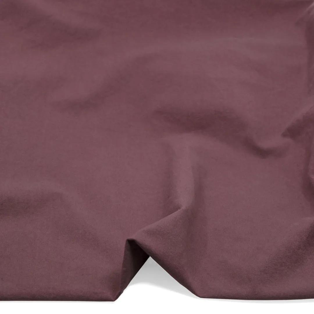 Remnant - 1.7m - 7oz Softened Organic Cotton - Dusty Mauve