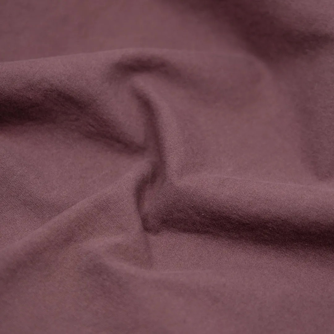 Remnant - 1.7m - 7oz Softened Organic Cotton - Dusty Mauve