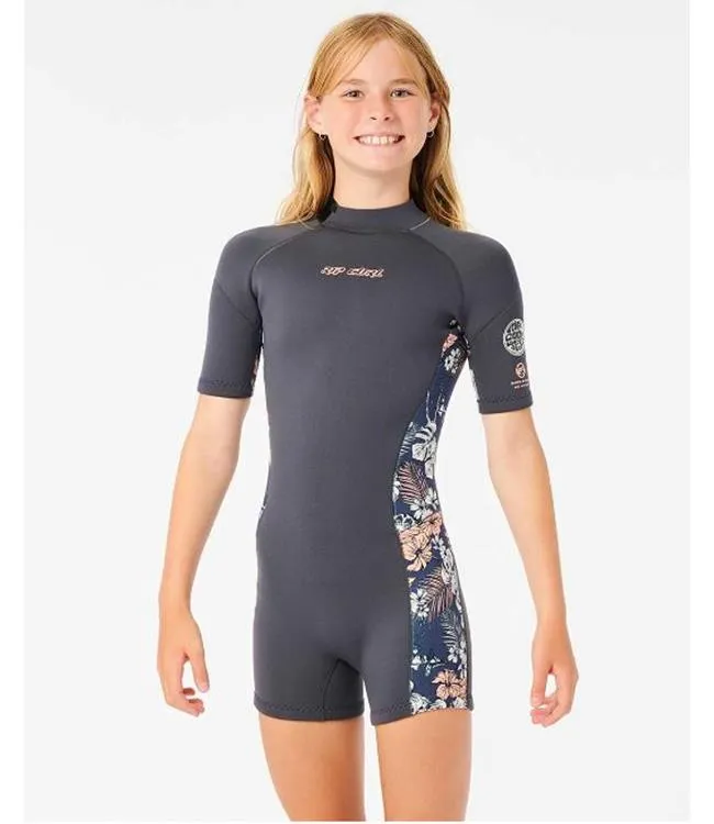 Ripcurl Girls Dawn Patrol Springsuit (2023) - Charcoal