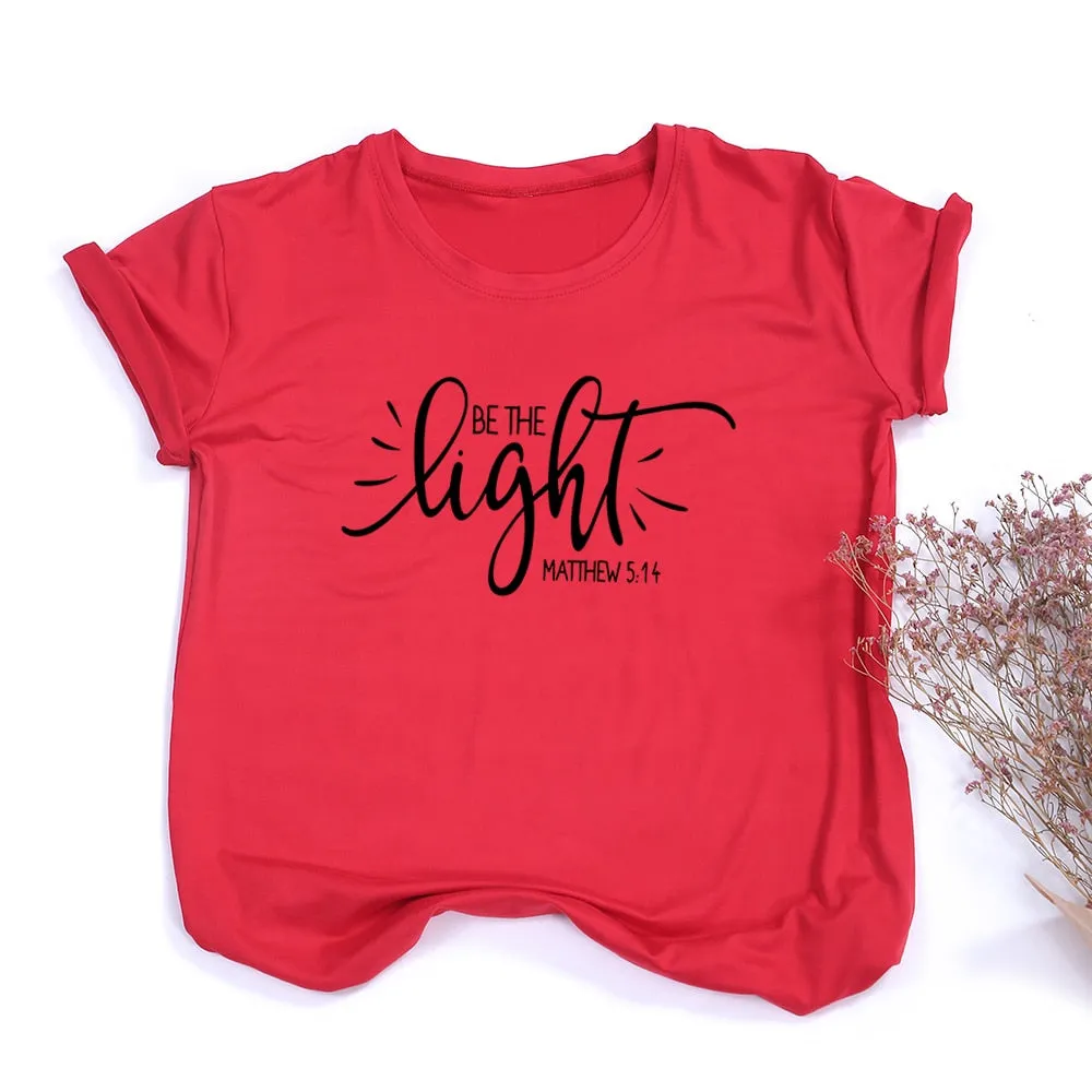 Stylish Be The Light  Best Women Yellow T Shirts