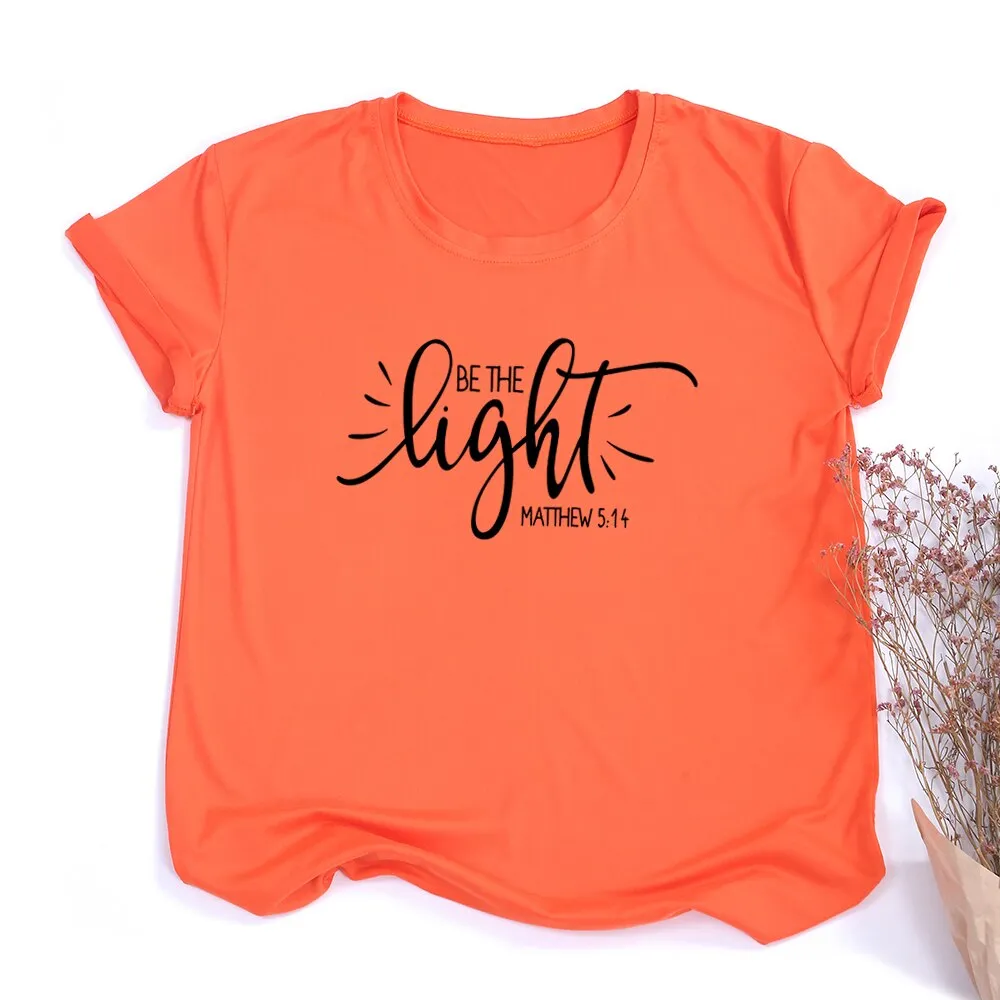 Stylish Be The Light  Best Women Yellow T Shirts